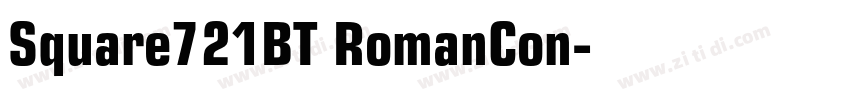 Square721BT RomanCon字体转换